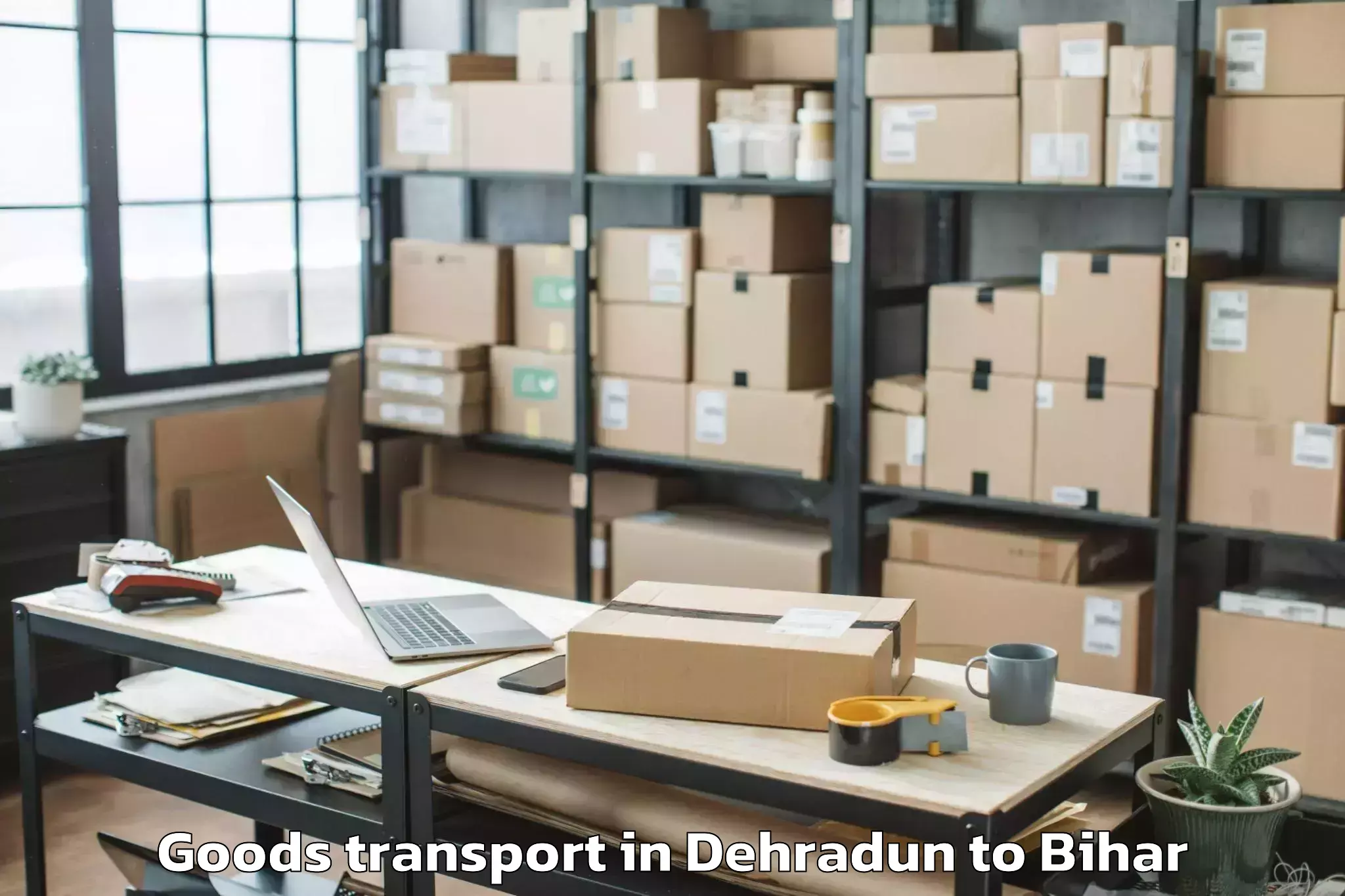 Book Dehradun to Majhaulia Goods Transport Online